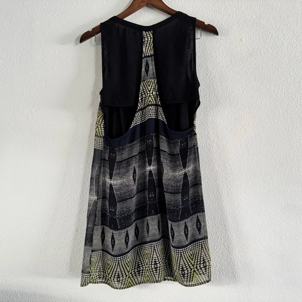 ASTR The Label Geometric Tank Dress Racerback Cut Out Mini Small - Picture 13 of 14